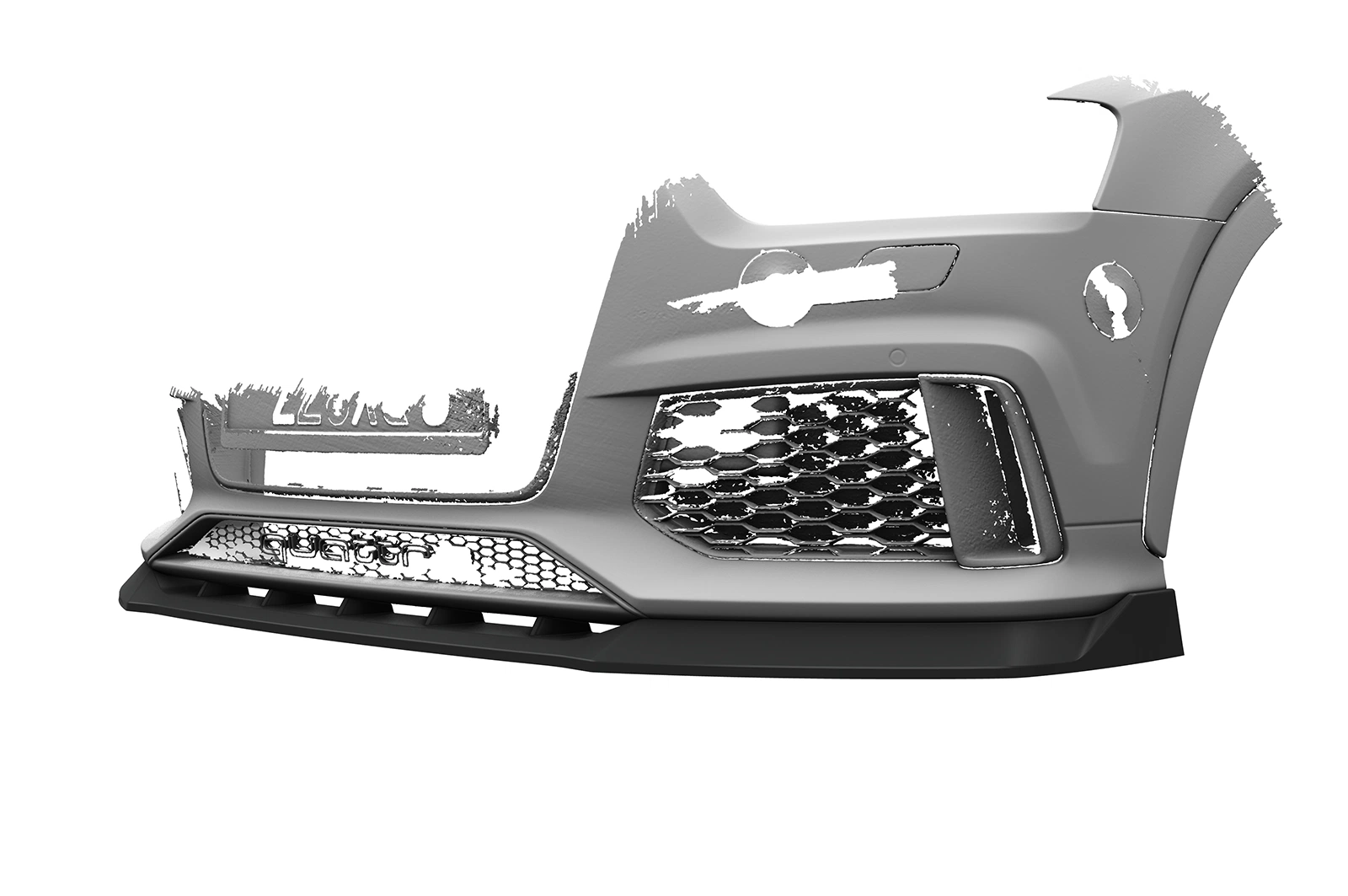 Voorspoiler Audi RSQ3 glans zwart