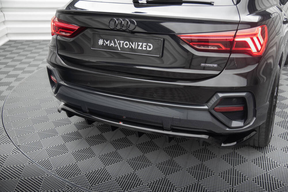 Diffuser Audi Q3 Sportback F3 Maxton Glans Zwart
