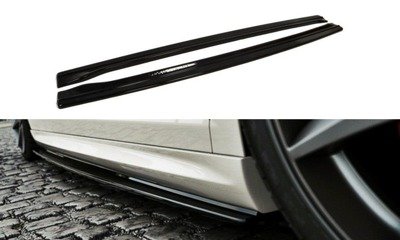 Zijskirts VW Passat CC R36 R Line Glans Zwart