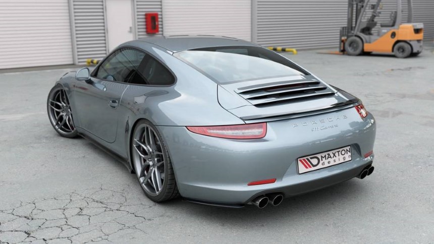 Spoiler cap Porsche 911 Carrera (991) Maxton Design glans zwart