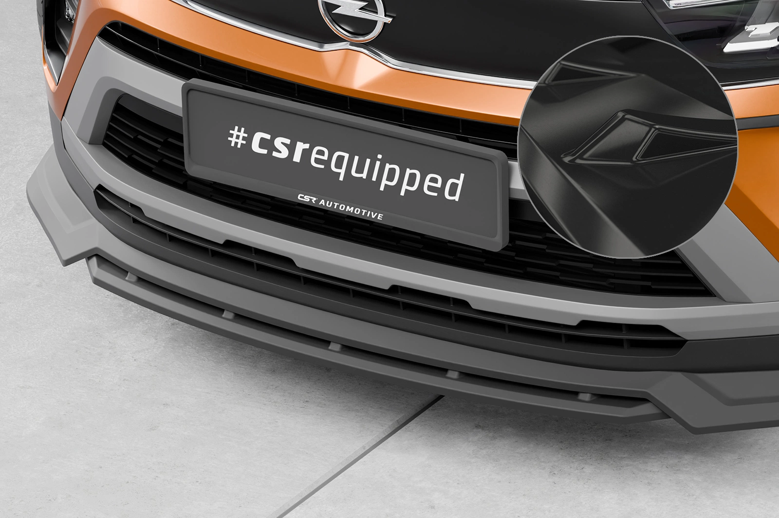 Voorspoiler Opel Crossland Glans Zwart (2020–) CSR