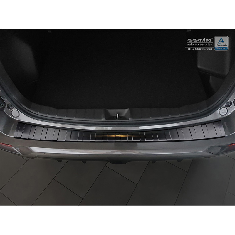 Zwart RVS Achterbumperprotector  Mitsubishi ASX 2017-2019 'Ribs'
