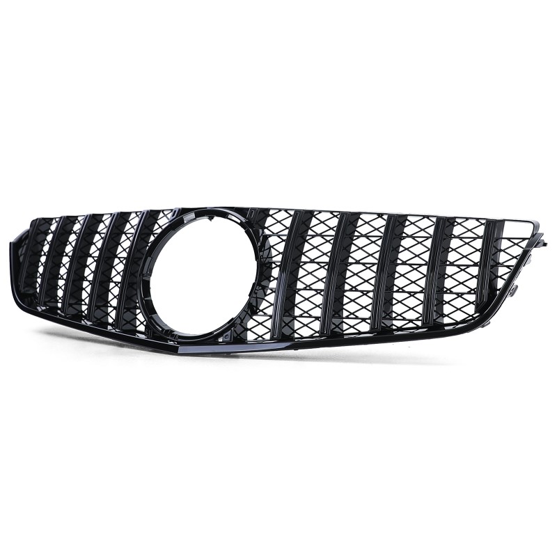 Grill Mercedes C207 W207 A207 (2009-2012) Coupe Cabrio GT Look Glans Zwart