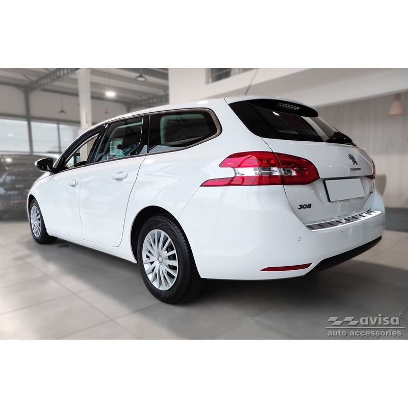 RVS Achterbumperprotector  Peugeot 308 SW II 2013-2017 & Facelift 2017-2021 'STRONG EDITION'