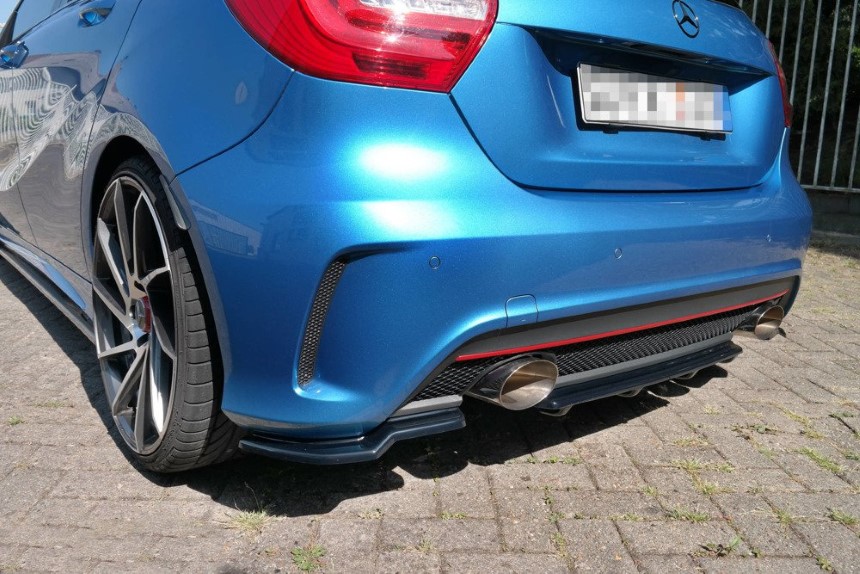 Diffuser Mercedes-benz W176 AMG-line Maxton Design glans zwart