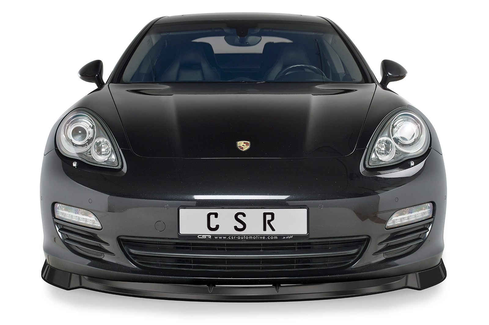 Voorspoiler Porsche Panamera 970 glans zwart 2009–07/2013