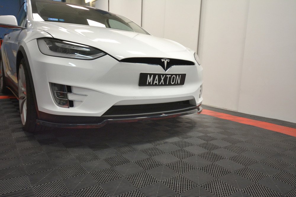Voorspoiler Tesla Model X Gloss-Black V1