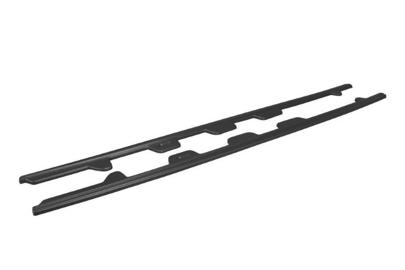 Zijskirts DIffusers Audi S7 / A7 S-Line C7 Glanzend Zwart