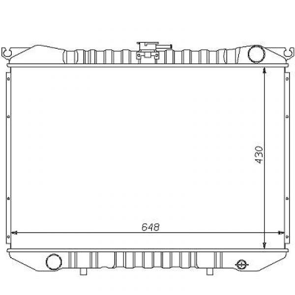 Radiator TERRANO WD21 87-93 430x648 2.7 TDI .MAN.
