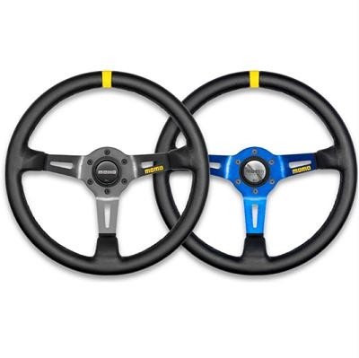 Sportstuur MOMO 350MM Model 8 Leder, blauw