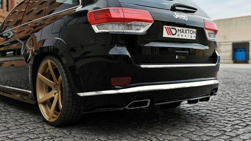 Centrale Achterspoiler Jeep Grand Cherokee WK2 Summit Facelift (Met verticale Bars) Glanzend Zwar