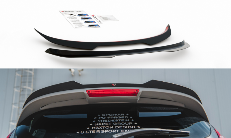 Spoiler Ford Fiesta ST Mk7 Facelift 2013-2016 Maxton Glans Zwart