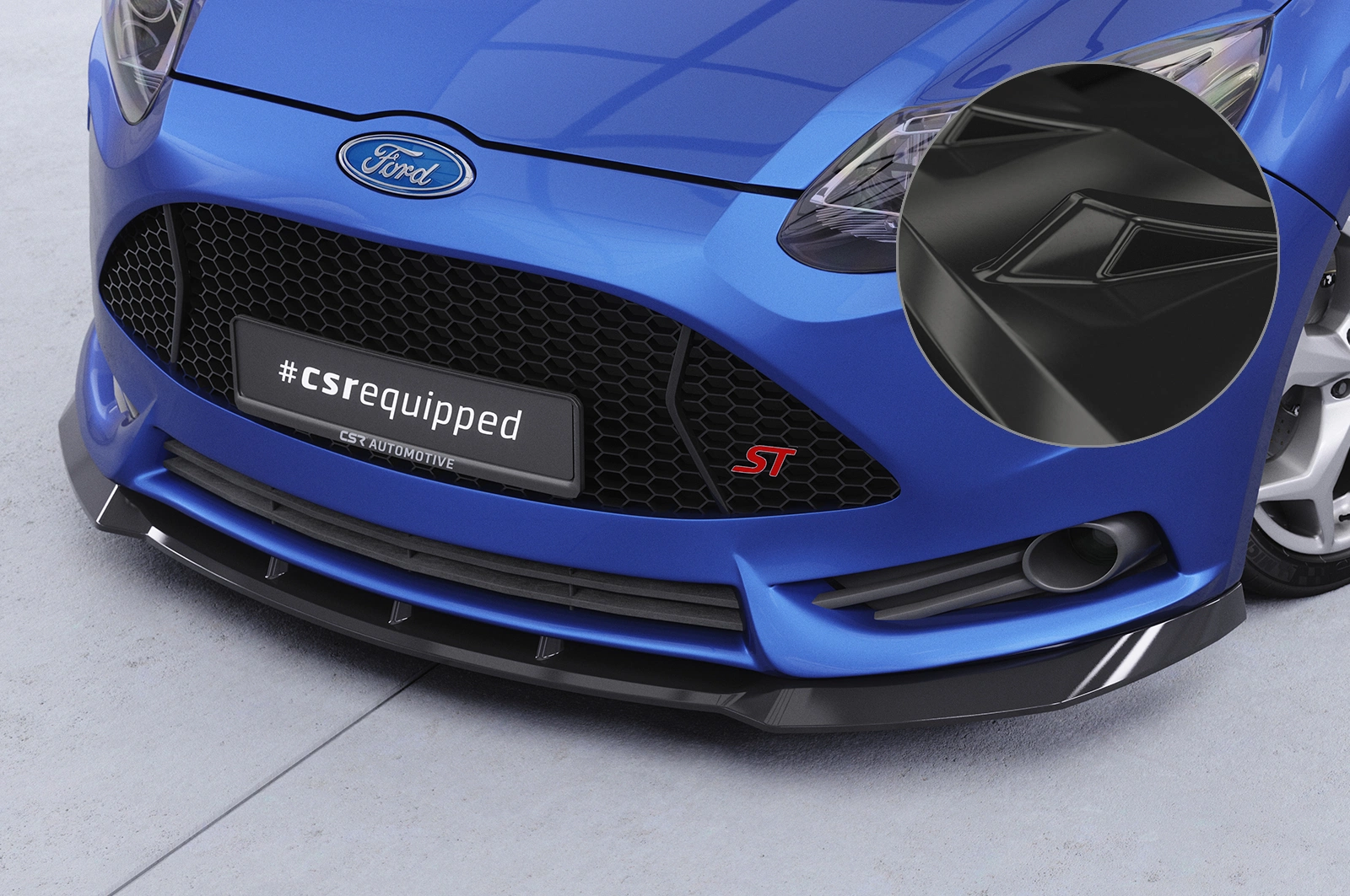 Voorspoiler Ford Focus MK3 ST glans zwart – CSR Automotive (2012-2015)