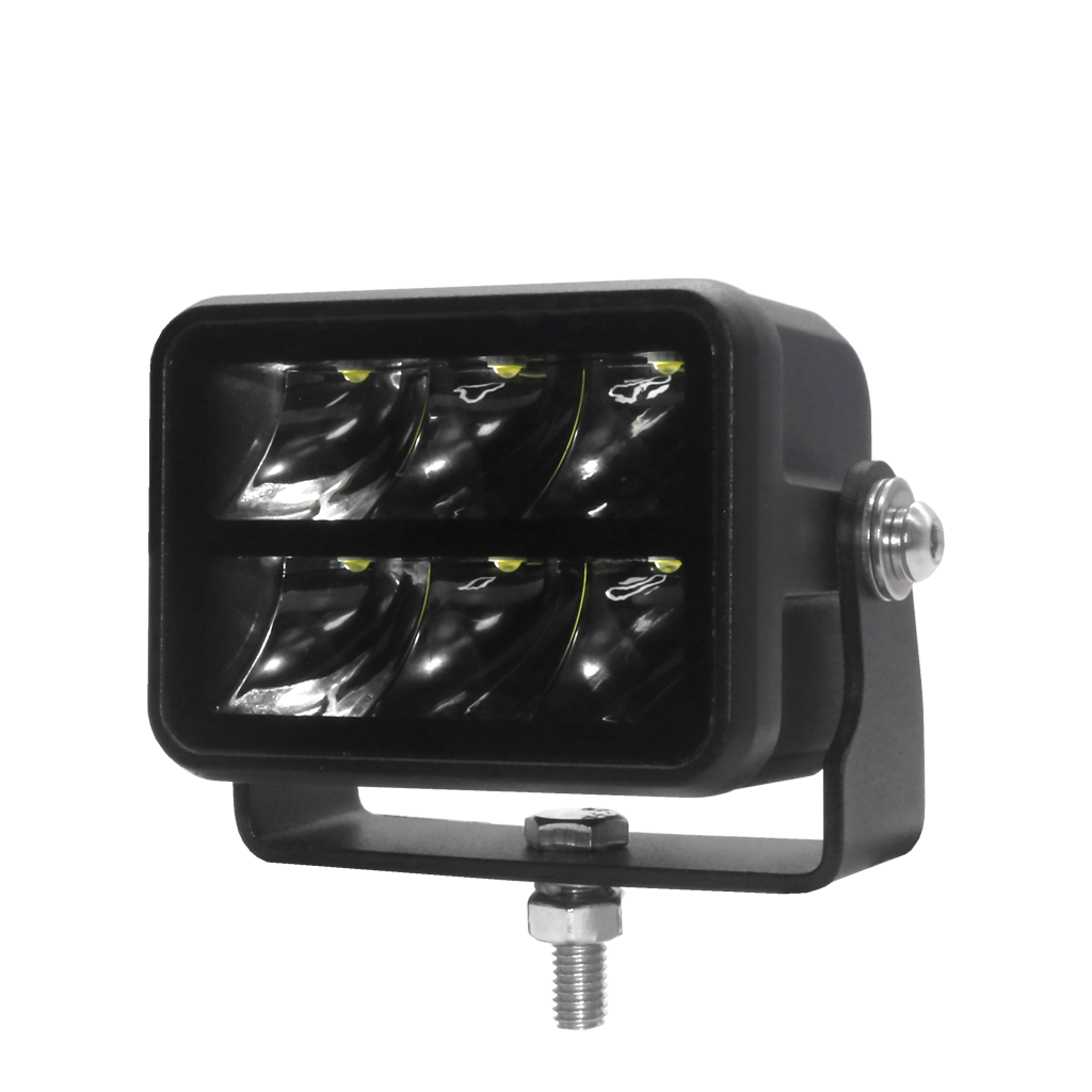 7" 80W 8 LED Spot Schijnwerper Zwart