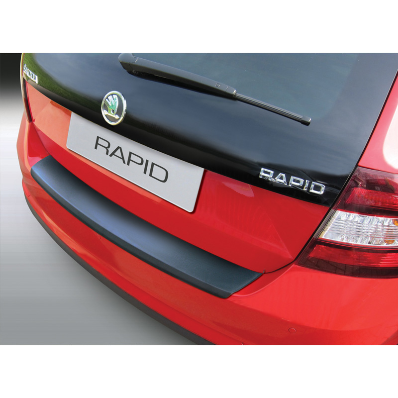 ABS Achterbumper beschermlijst  Skoda Rapid Spaceback 2013-2019 Zwart
