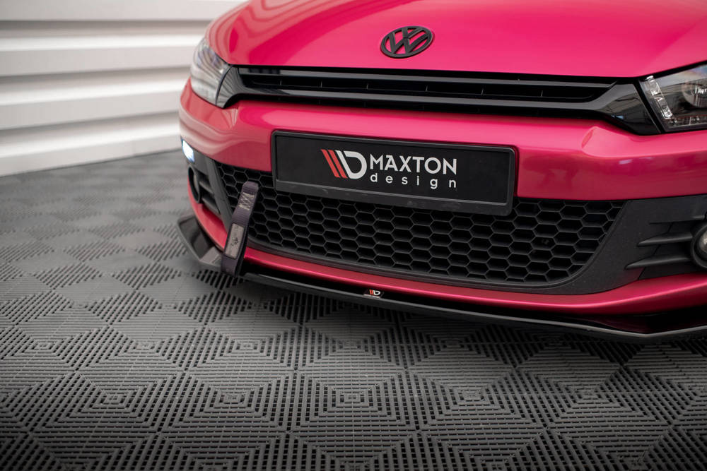 Voorspoiler V.2 Volkswagen Scirocco Maxton Glans Zwart
