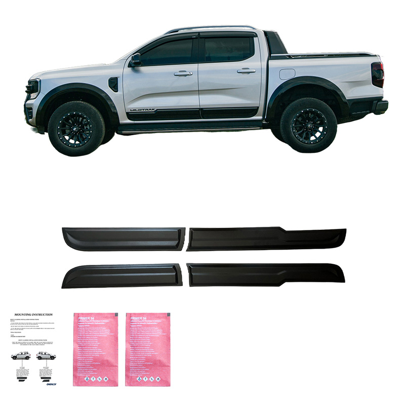 Deurpanelen  Ford Ranger T9 2022- - Matzwart