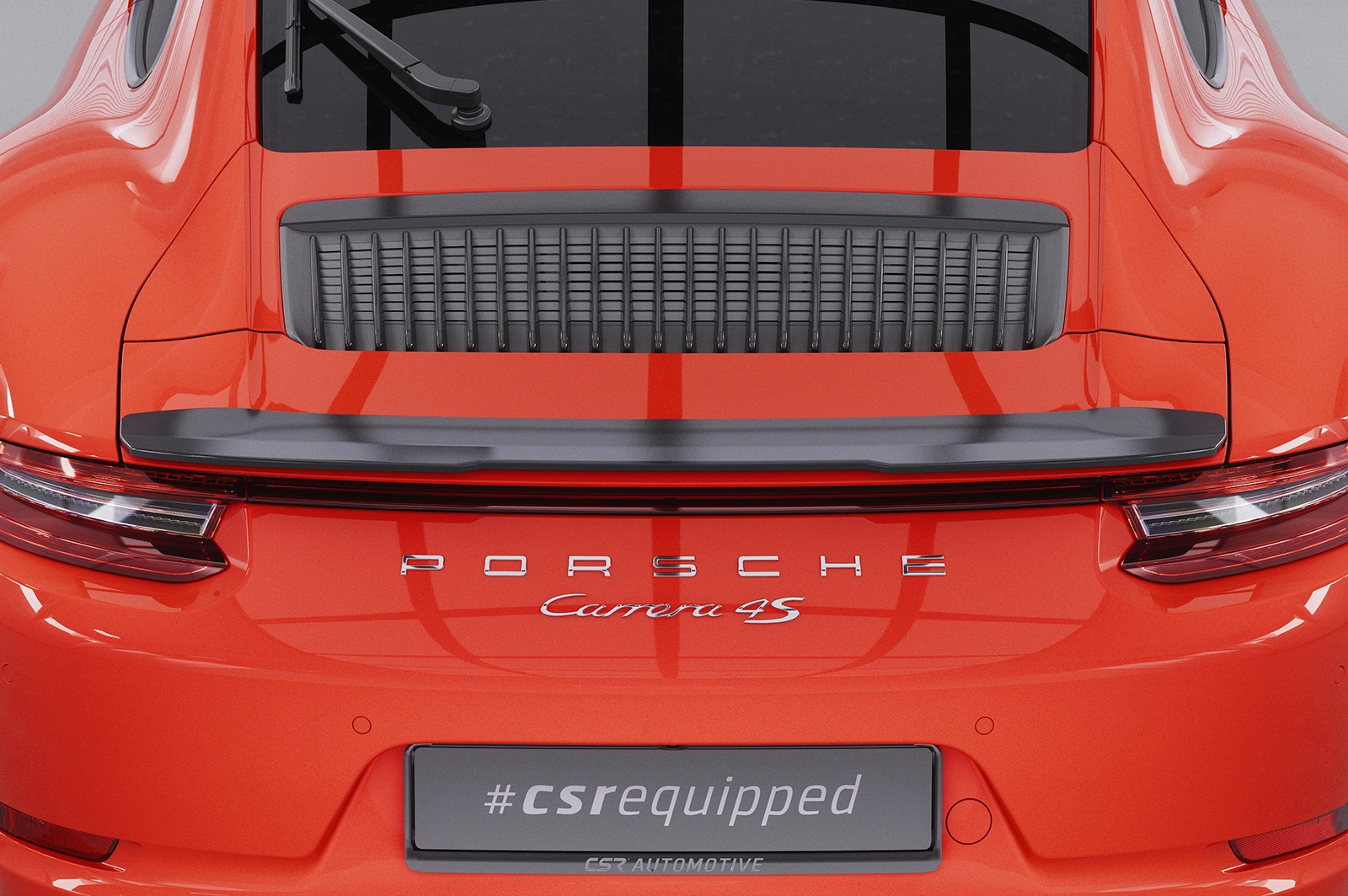 Achterspoiler Porsche 911 / 991 (09/2011–12/2019) Glans Zwart – CSR Automotive