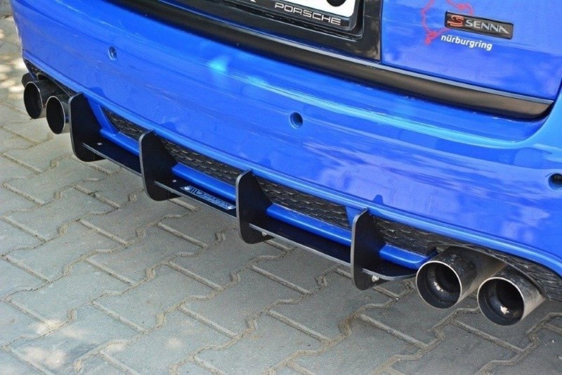 Achter Diffusers Audi RS6 C5 Glanzend Zwart