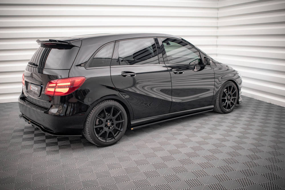 Zijskirts Mercedes B Klasse W246 FL Maxton Glans Zwart