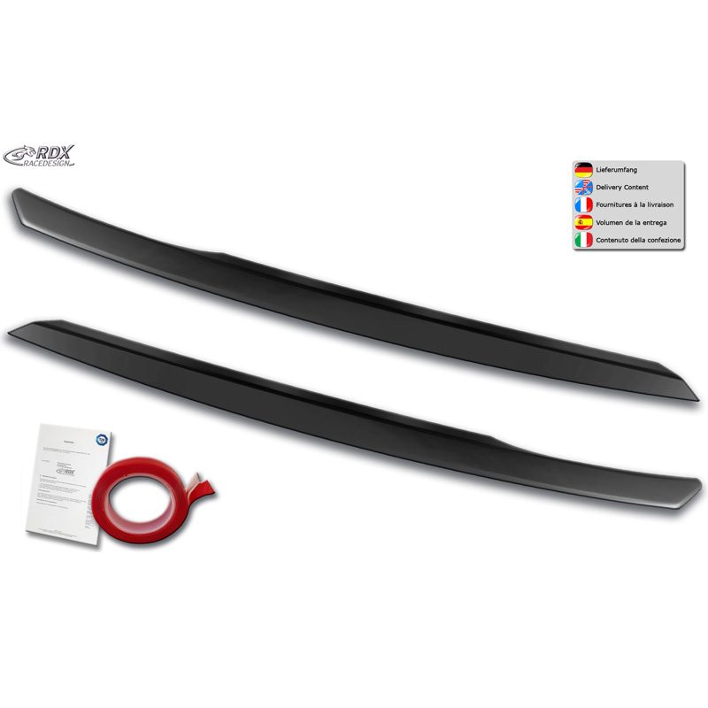 Koplampspoilers  Seat Ateca & Cupra Ateca 2016-2021 (ABS)