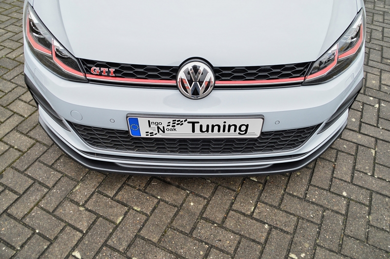 Voorspoiler Volkswagen Golf 7 GTI GTD 17-20 Glans Zwart