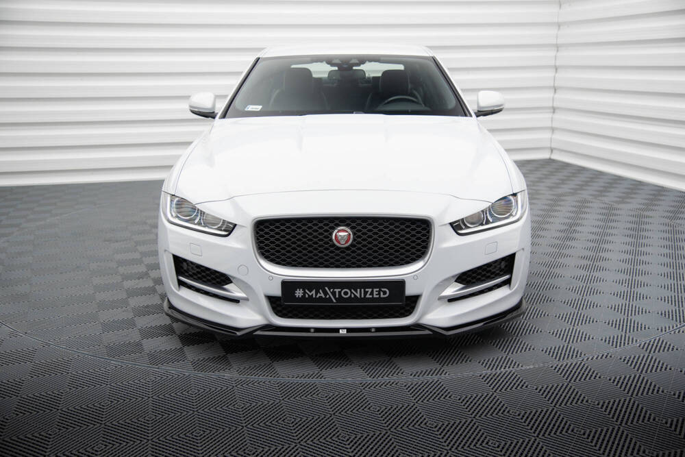 Voorspoiler V.2 Jaguar XE R-Sport X760 Maxton Glans Zwart