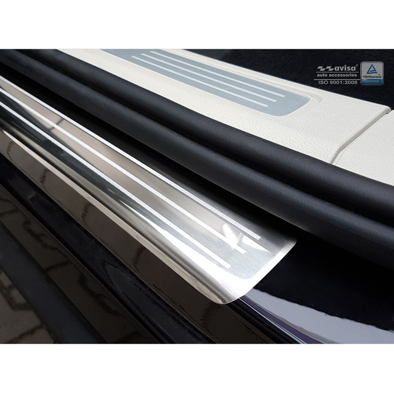 RVS Instaplijsten  Volvo XC60 II 2017-2021 & FL 2021- incl. R-Design - 'Engraved Lines' - 4-delig