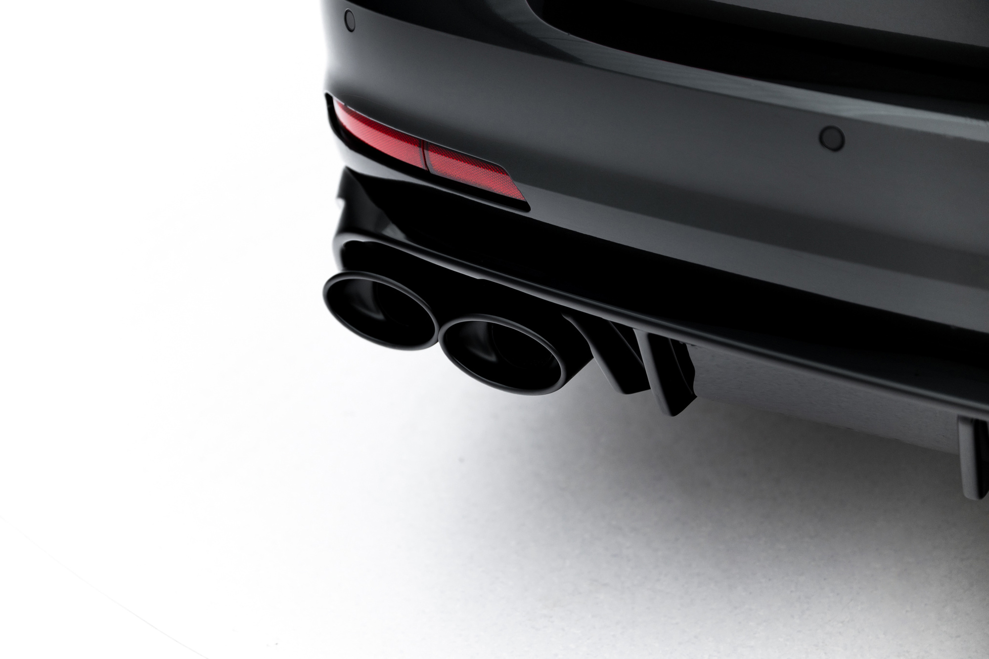 Achterbumper + Imitatie Uitlaateindstukken Audi A6 Sedan / Avant C8 / C8 Facelift