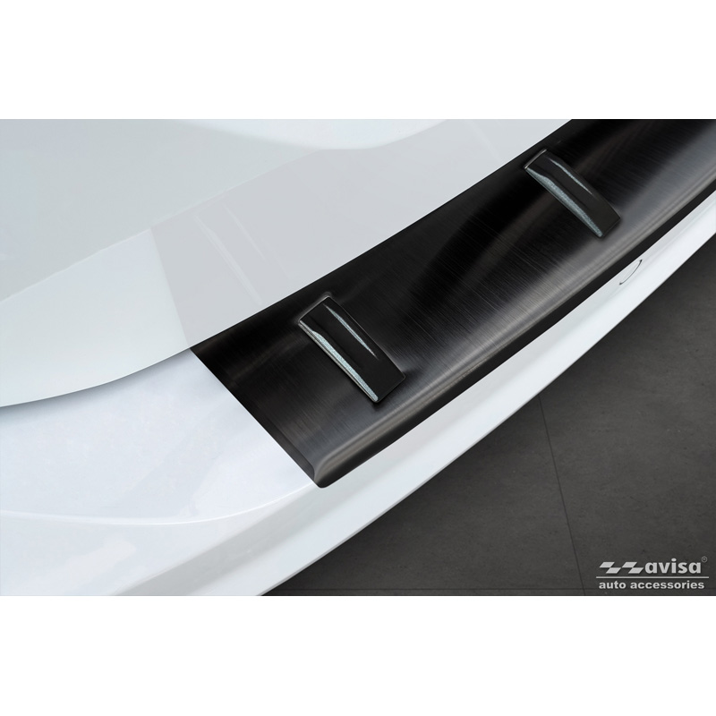 Avisa Zwart RVS Achterbumperprotector  Volkswagen Touran III 2015- incl. R-Line 'STRONG EDITION'
