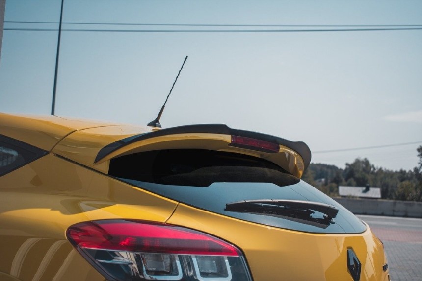 Spoiler cap Renault Megane 3 RS Maxton Design glans zwart