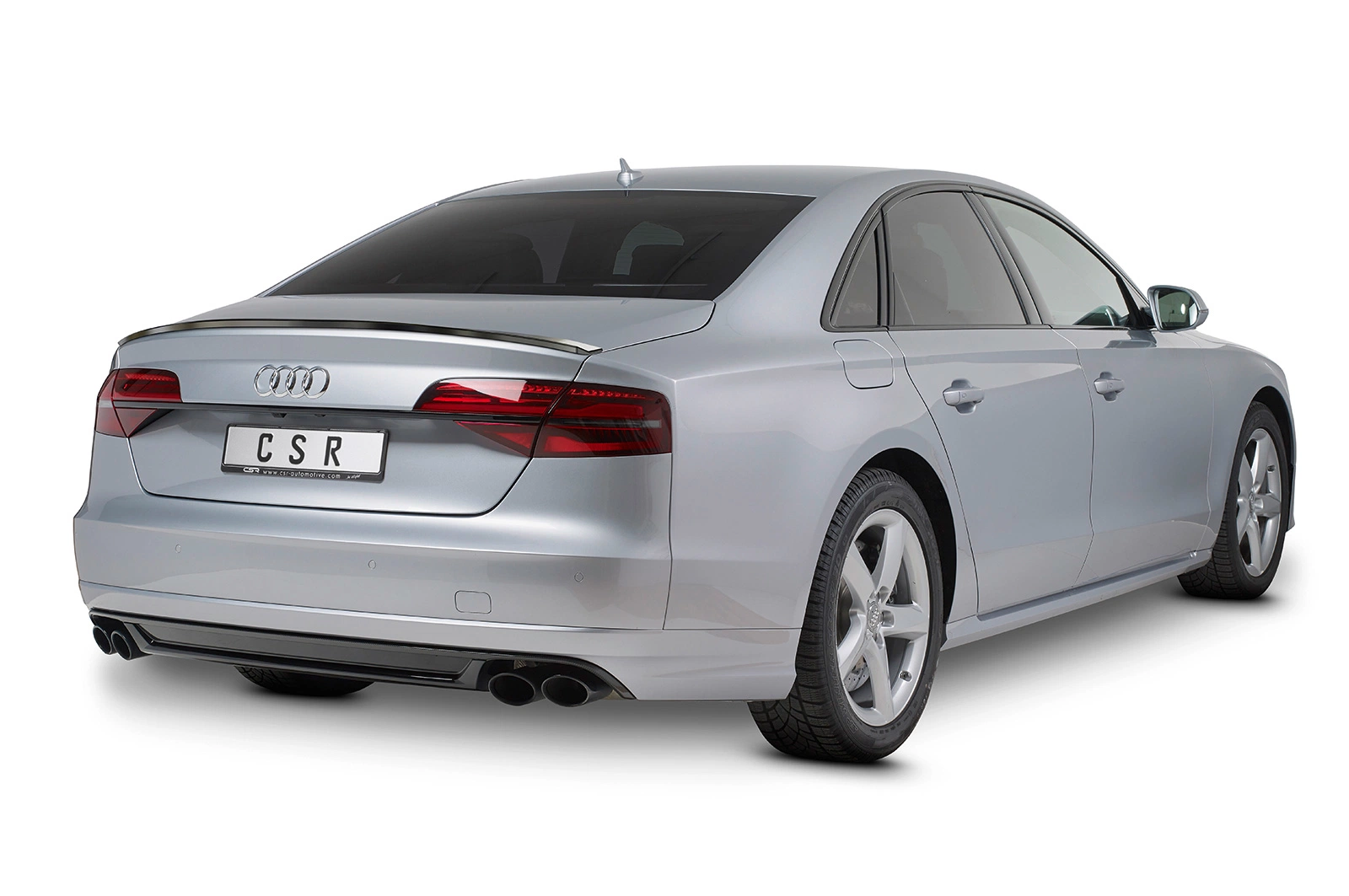 Achterspoiler Audi A8 / S8 D4 (Typ 4H) (2009–2017) Glans Zwart – CSR Automotive
