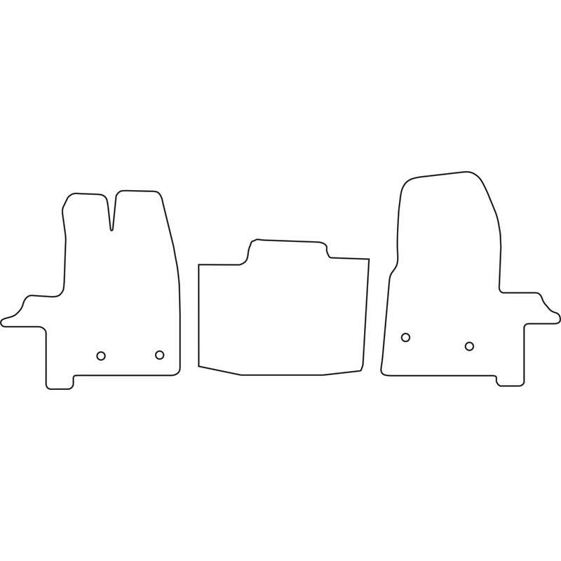 Automatten  Ford Transit 2014-2023 & Tourneo Custom 2018-2023 (alleen voor)