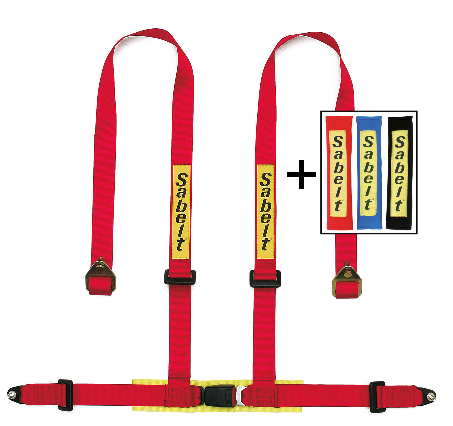 Sabelt Gordel 4 Punts Clubman Rood 2 Inch ECE