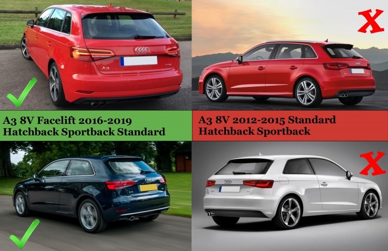 Diffusor Audi A3 Sedan 8V Facelift 16-19