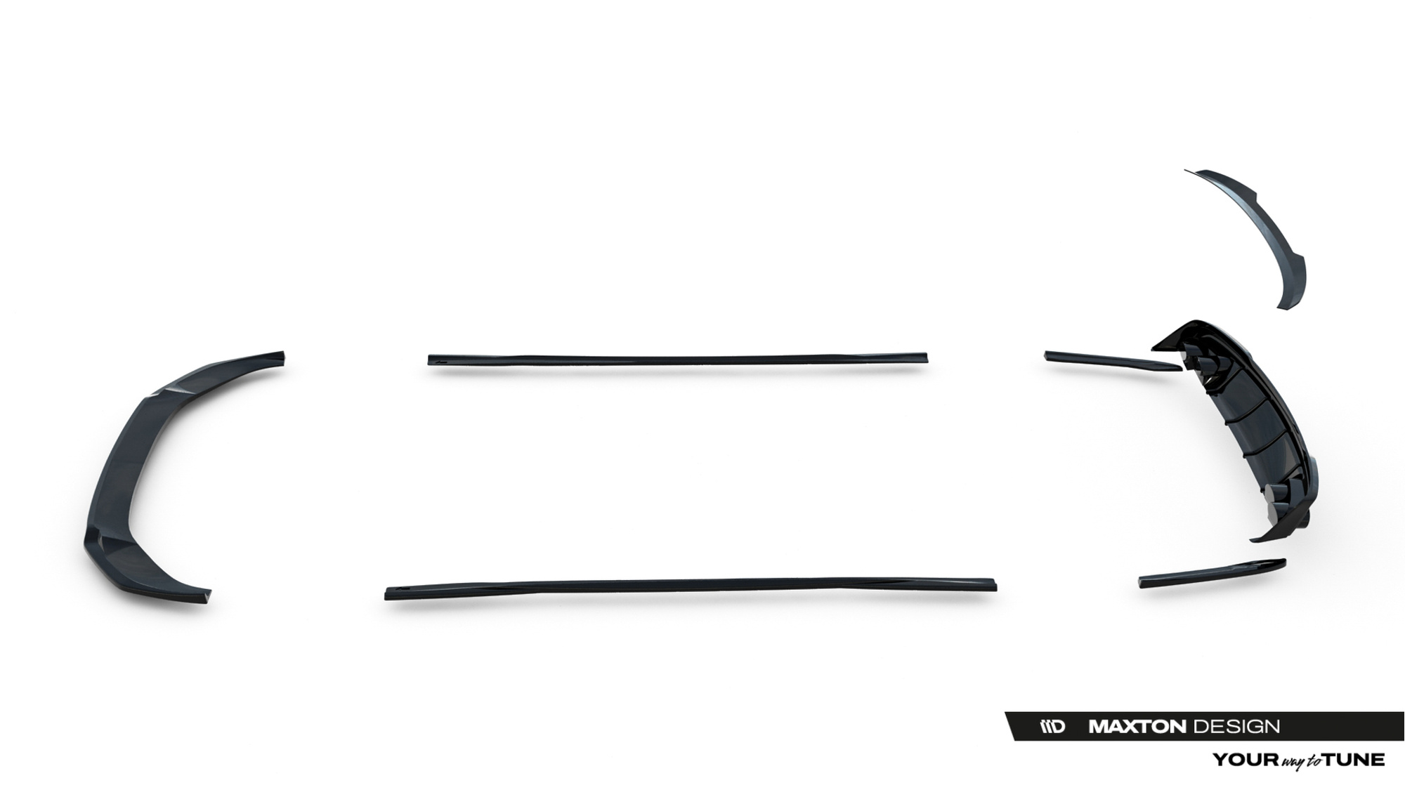 Bodykit Audi A6 S-Line / S6 C8 Avant Maxton Glans Zwart