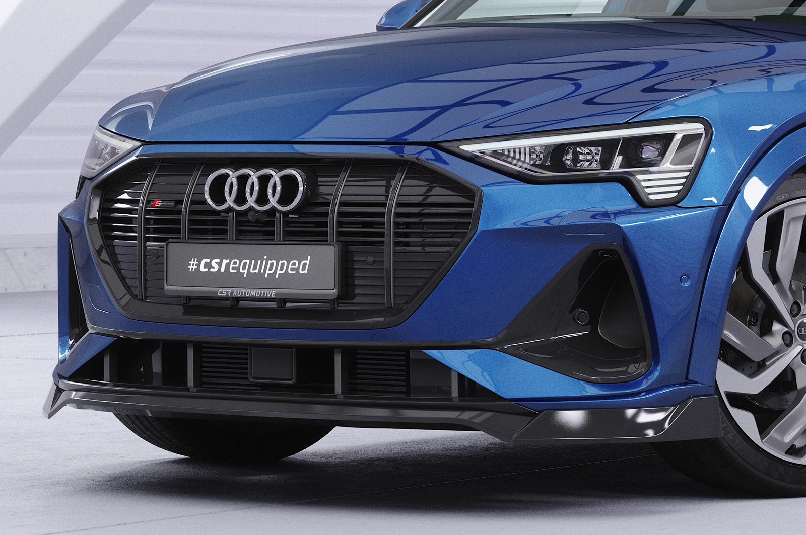 Voorspoiler Audi e-tron GE CSR glans zwart