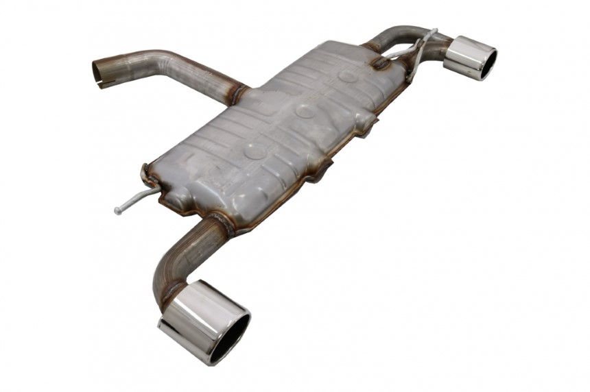 VW Scirrocco 2.0(200pk) 10/08- Volledig RVS einddemper Ø102x80mm