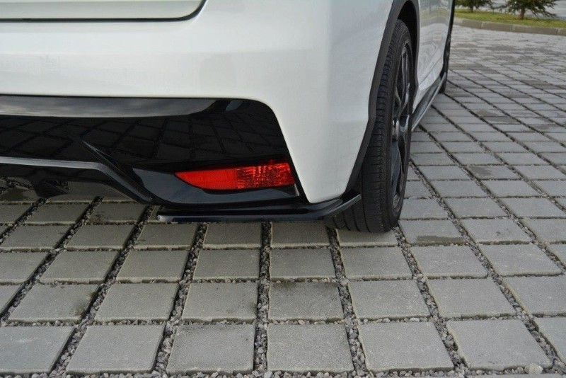 Achterzij Spoilers Honda Civic Mk9 Facelift Glanzend Zwart
