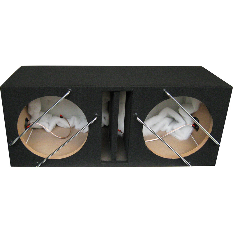 Necom MDF Dubbele Subwooferkist 12-inch/30cm 2x42 Liter