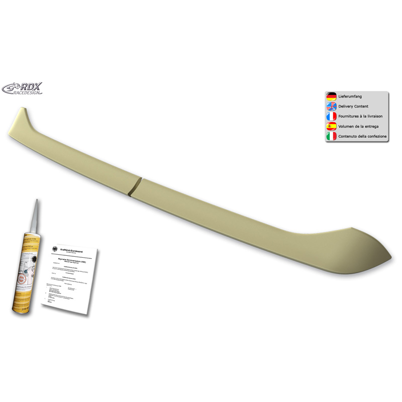 Dakspoiler  Citroën Jumpy/Spacetourer & Peugeot Expert/Traveller & Toyota Proace/Proace Verso 2016- Opel Vivaro/Zafire Life 2019- & Fiat Scudo/Ulysse 2022- (met 2 achterdeuren) (PUR-IHS)
