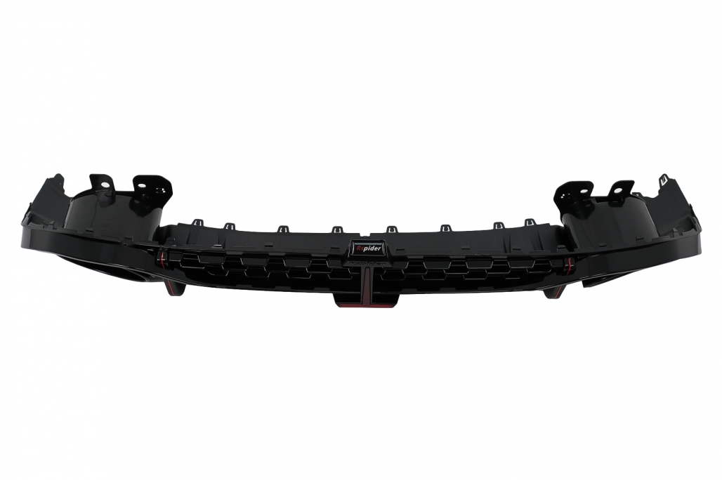 Diffuser Audi S3 Hatchback 8Y RS-Look Zwart met sierstukken