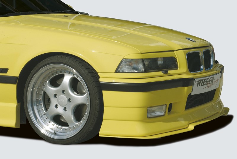 Spoilerzwaard 7,5mm dik ABS Rieger passend op:voorbumper e36 bre