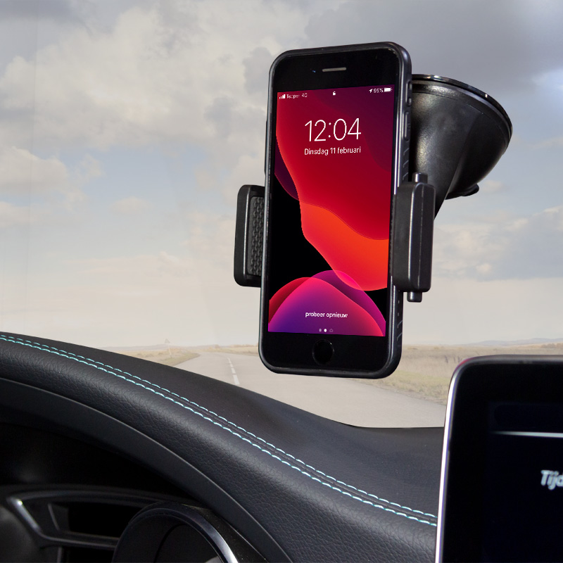 Universele U-Shape Smartphonehouder met Zuignap 55-85mm
