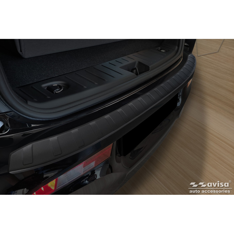 Matzwart RVS Achterbumperprotector  BMW i3 (i01) 2013-2017 & FL 2017-2022 'Ribs'