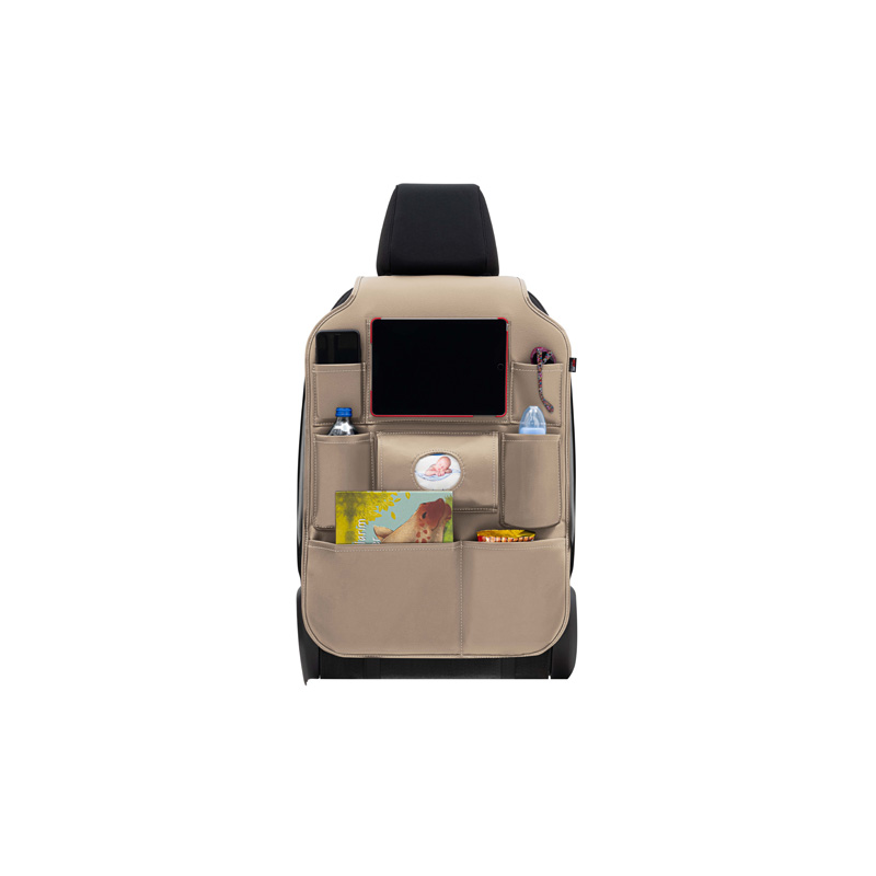 Universele Autostoel Organizer - Beige PVC leder