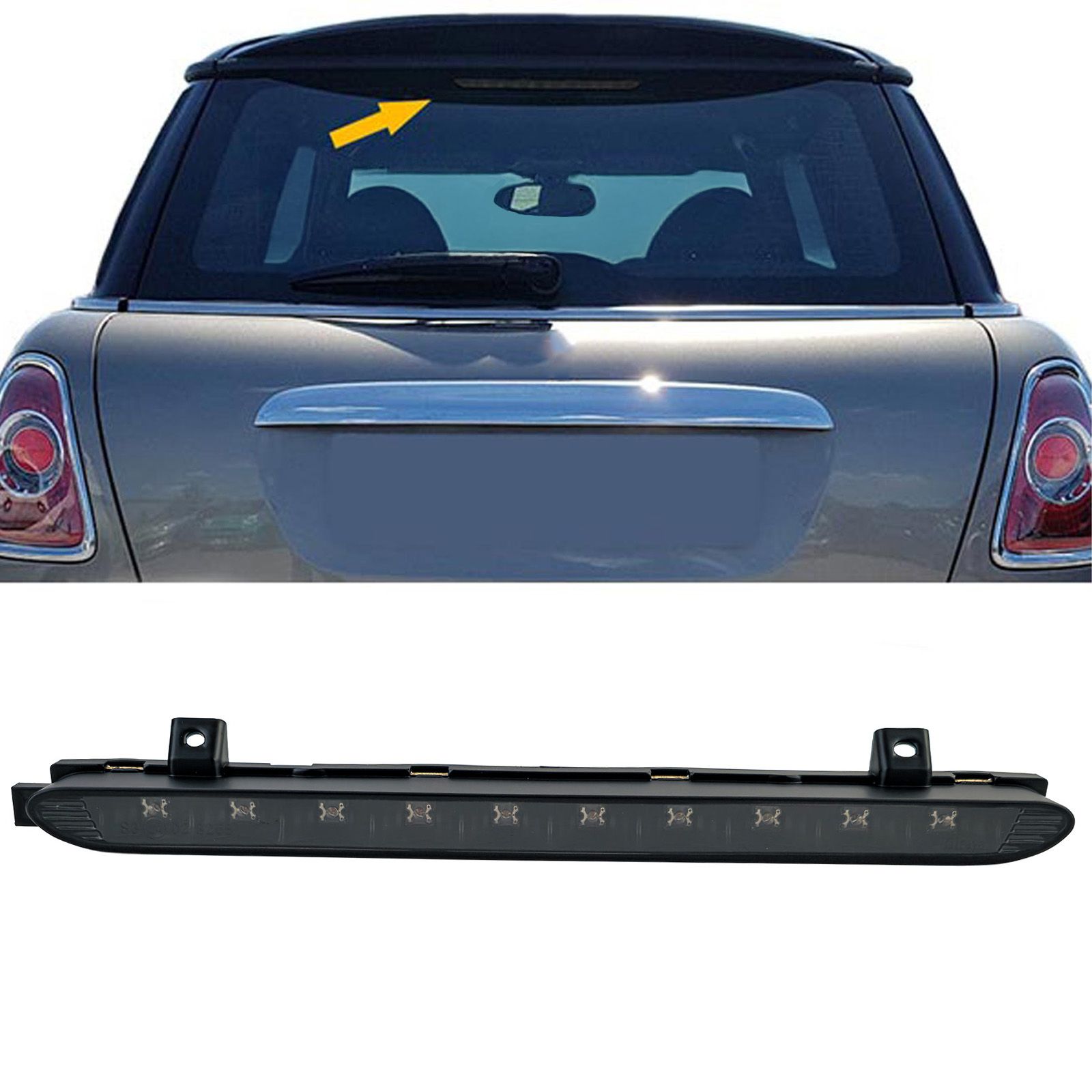 Derde LED-remlicht Mini R56 One/Cooper & R60 Countryman zwart smoke