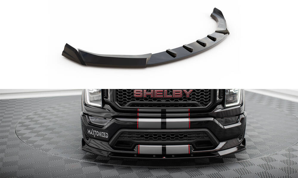 Voorspoiler Ford F150 Shelby Super Snake Maxton Glans Zwart