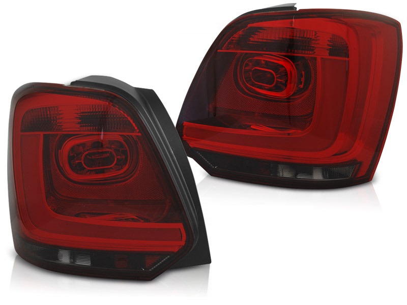 Taillights VW Polo 6R 09- red/Smoke LED Tube