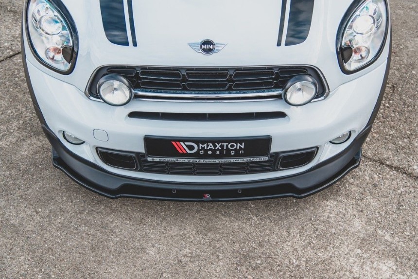 Voorspoiler Mini Countryman R60 Maxton Design glans zwart